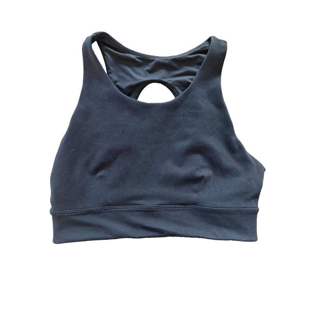 Zella Sports Bra Women Small Black Racerback Athletic Activewear